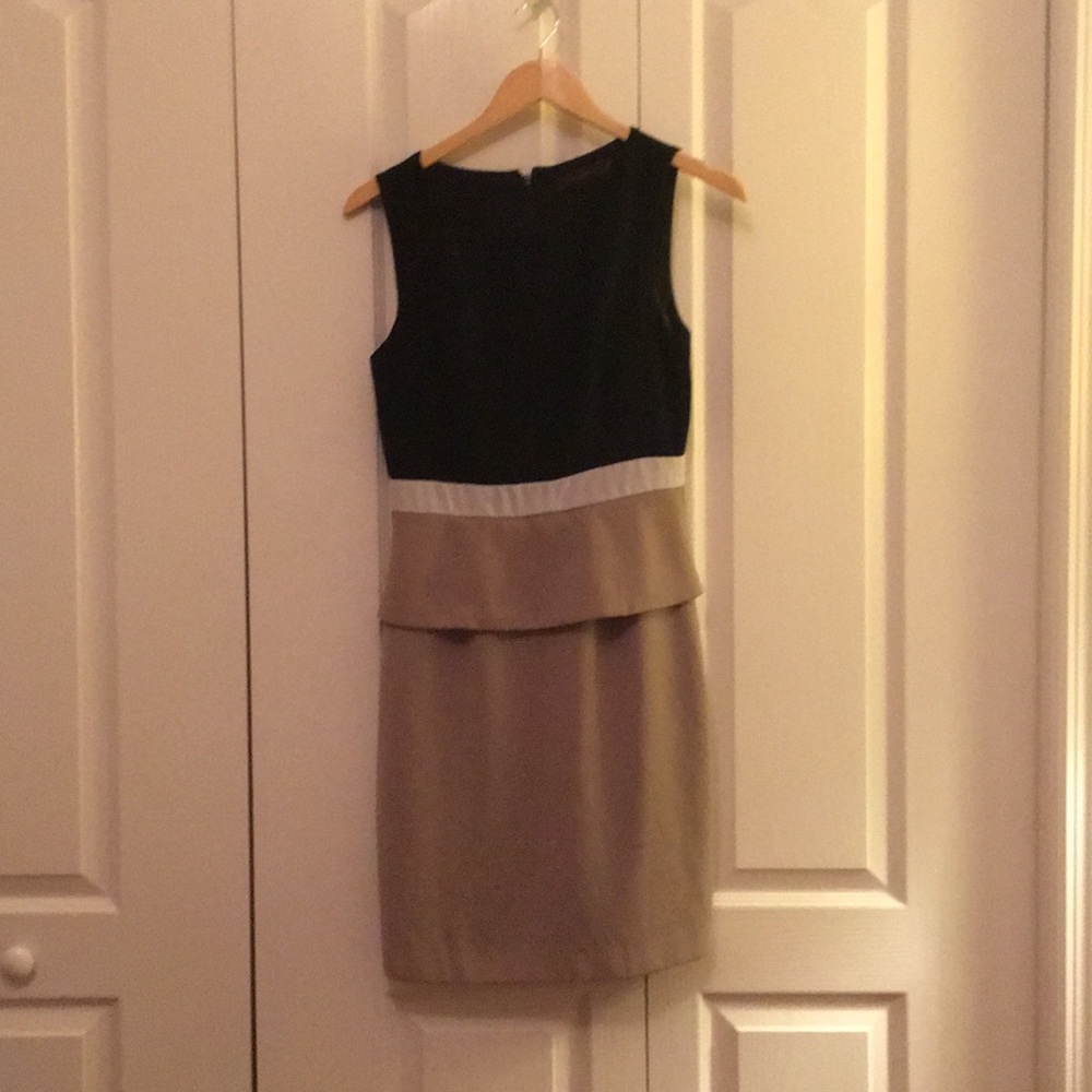 The Limited color-block peplum dress. Size 4.